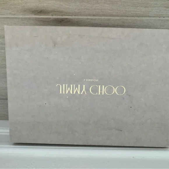 Jimmy Choo Black and Silver Glitter Pointed Toe Stilettos - Picture 6 of 8